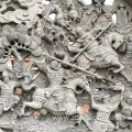 Relief mural hollow carving